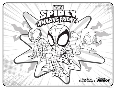 spidey and his amazing friends coloring pages|spin spider-man coloring pages.